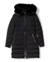 Mackage Calla Fitted Longline Down Coat In Black