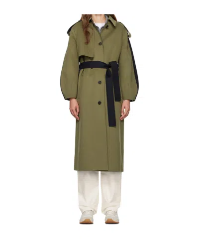 Mackage Ceyla Button-down Long-sleeved Coat In Green