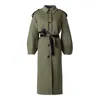 Mackage Ceyla Belted Handmade Double-face Virgin Wool Coat In Navy