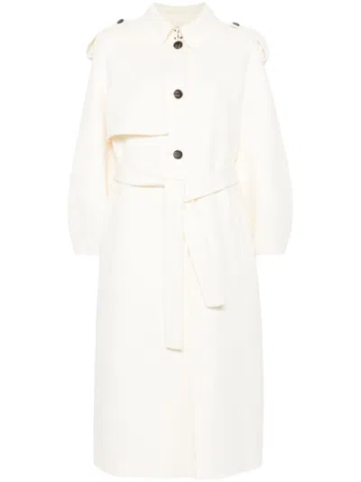Mackage Ceyla Trench Coat In C0253 Cream
