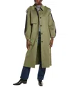 Mackage Green & Navy Ceyla Coat In Green