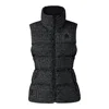 Mackage Chaya Flocked Chevron Houndstooth Light Down Vest In Black-white