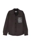 Mackage Check Wool Jacket In Brown