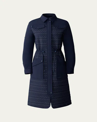 Mackage Chevron Quilted Long Down Coat