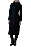Mackage Double Faced Wool Coat In Black