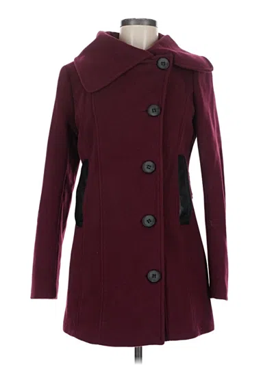 Pre-owned Mackage Coat In Burgundy