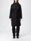 Mackage Siobhan Down Trench Coat With Removable Bib In Black
