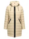 Mackage Beige Farren Long Down Jacket In Beige