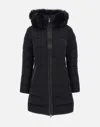 Mackage Black Stretch Nylon Down Jacket In Black