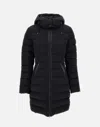 Mackage Women Black Stretch Nylon Farren Down Jacket In Black