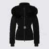 Mackage Quilted Down Jacket Belted Waist In Black