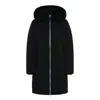 Mackage Fur Hooded Quilted Coat In Multi
