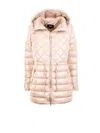 Mackage Light Camel Nylon Down Jacket In Pink
