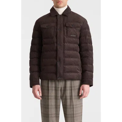 Mackage Cohen Corduroy Puffer Jacket In Coffee