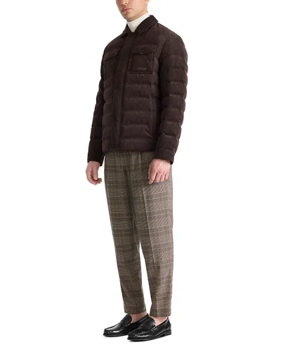 Mackage Cohen Corduroy Quilted Down Jacket In Brown