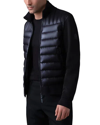 MACKAGE COLLIN-R NANO DOWN MIXED MEDIA BOMBER JACKET