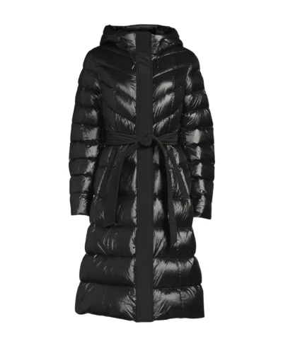 Mackage Coralia Belted Down Jacket In Black
