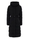 Mackage Coralia City Hooded Belted Coat In Black