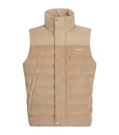 Mackage Corduroy Down-padded Gilet In Neutral