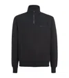 Mackage Corey Quarter-zip Sweatshirt In Black