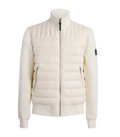 Mackage Cotton-blend Hybrid Bomber Jacket In Neutral
