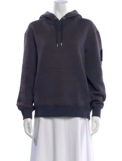 Pre-owned Mackage Crew Neck Long Sleeve Hoodie In Blue