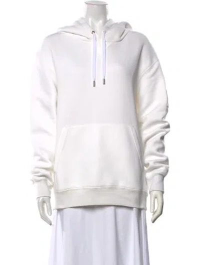 Pre-owned Mackage Crew Neck Long Sleeve Hoodie In White
