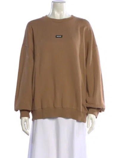 Pre-owned Mackage Crew Neck Long Sleeve Sweatshirt In Neutrals