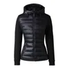 Mackage Della Mixed Media Down Puffer Jacket In Black