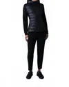 Mackage Della Mixed Media Down Puffer Jacket In Black