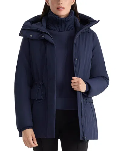 Mackage Delta Hooded Down Parka In Blue