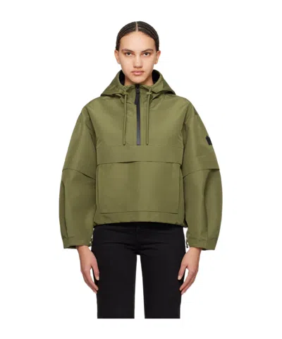 Mackage Demie Zippered Casual Jacket In Green