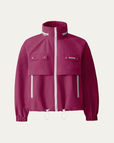 Mackage Devorah Seam-sealed Rain Jacket In Azalea