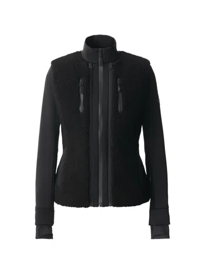Mackage Dewi 3-in-1 Fleece And Shell Ski Jacket In Black