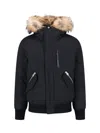 Mackage Layered Jacket With Removable Hood In Black