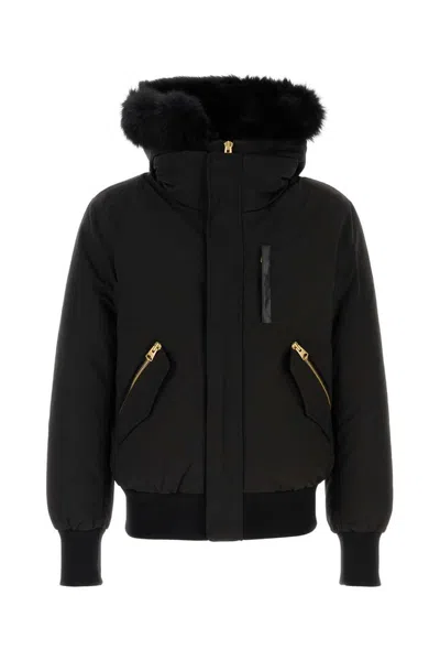 Mackage Dixon Hooded Straight Hem Jacket In Black