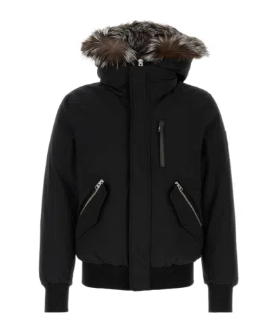 Mackage Dixon Xz Hooded Down Jacket In Black