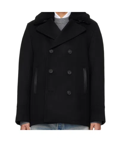 Mackage Double-breasted Coat In Black