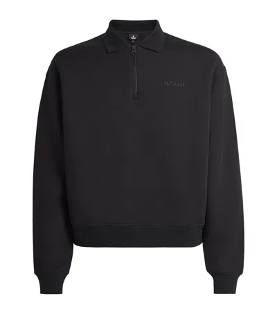 Mackage Double-face Jersey Felix Sweatshirt In Black