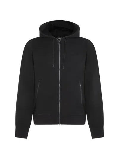 Mackage Double-face Jersey Zip-up Hoodie In Black