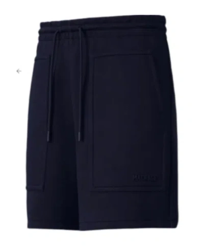 Mackage Double-face Jersey Shorts In Blue