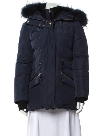 Pre-owned Mackage Down Coat In Blue