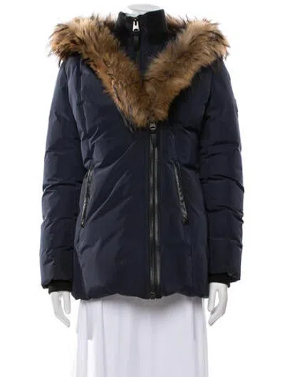Pre-owned Mackage Down Coat In Blue