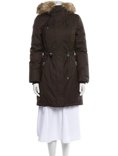 Pre-owned Mackage Down Coat In Brown