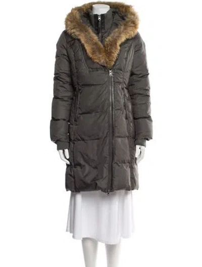 Pre-owned Mackage Down Coat In Gray