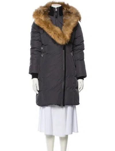 Pre-owned Mackage Down Coat In Gray