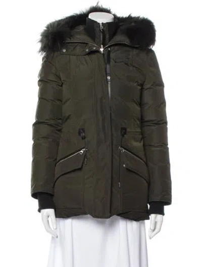 Pre-owned Mackage Down Coat In Green