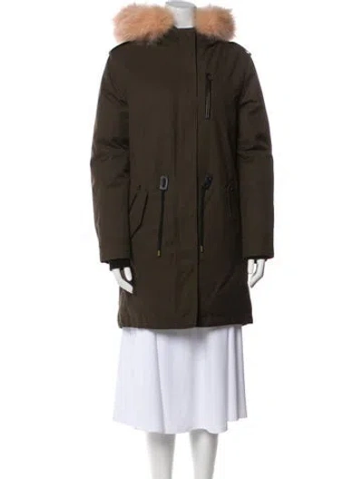 Pre-owned Mackage Down Coat In Green