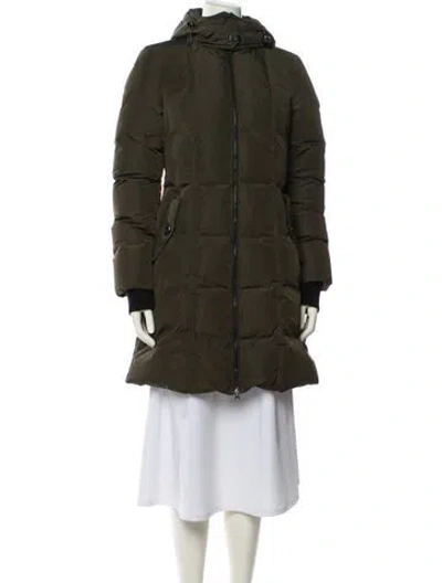 Pre-owned Mackage Down Coat In Green