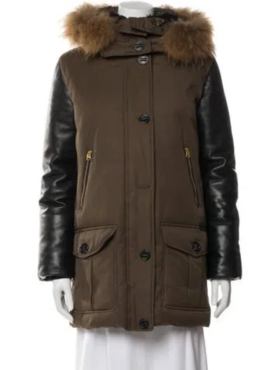 Pre-owned Mackage Down Coat In Green